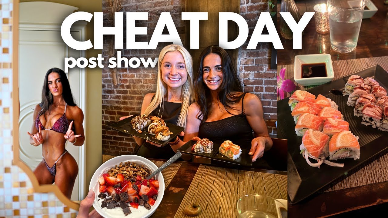 Eating Everything I CRAVED After My Bikini Bodybuilding Show!!