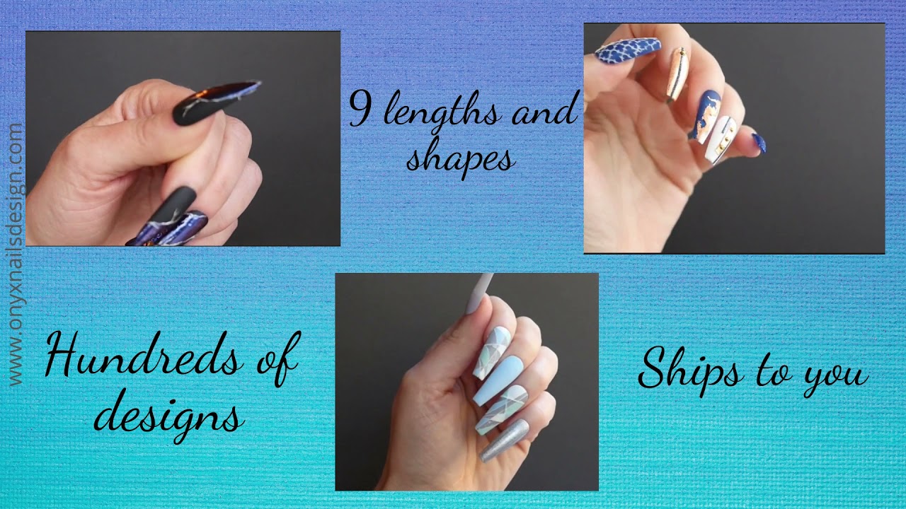 Reusable Press-On Nails.  Easy, Luxury Stick-On Nails by Onyx Nails Design