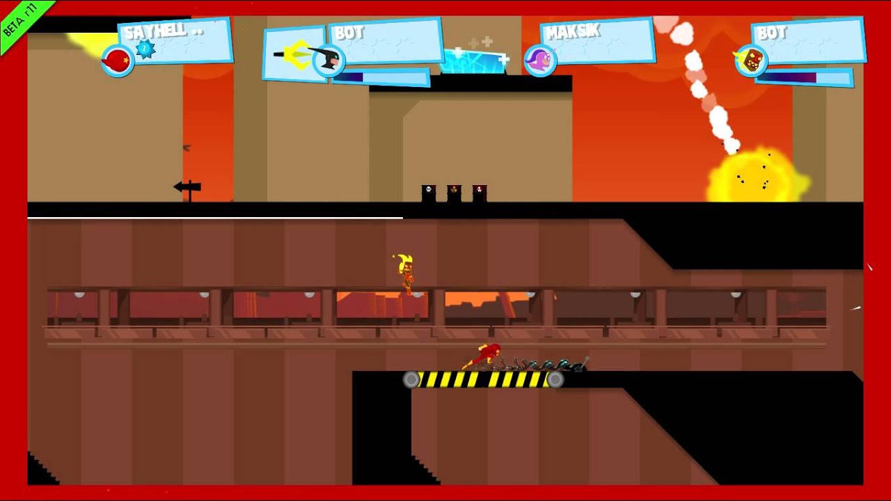 SpeedRunners rapture gameplay with bots