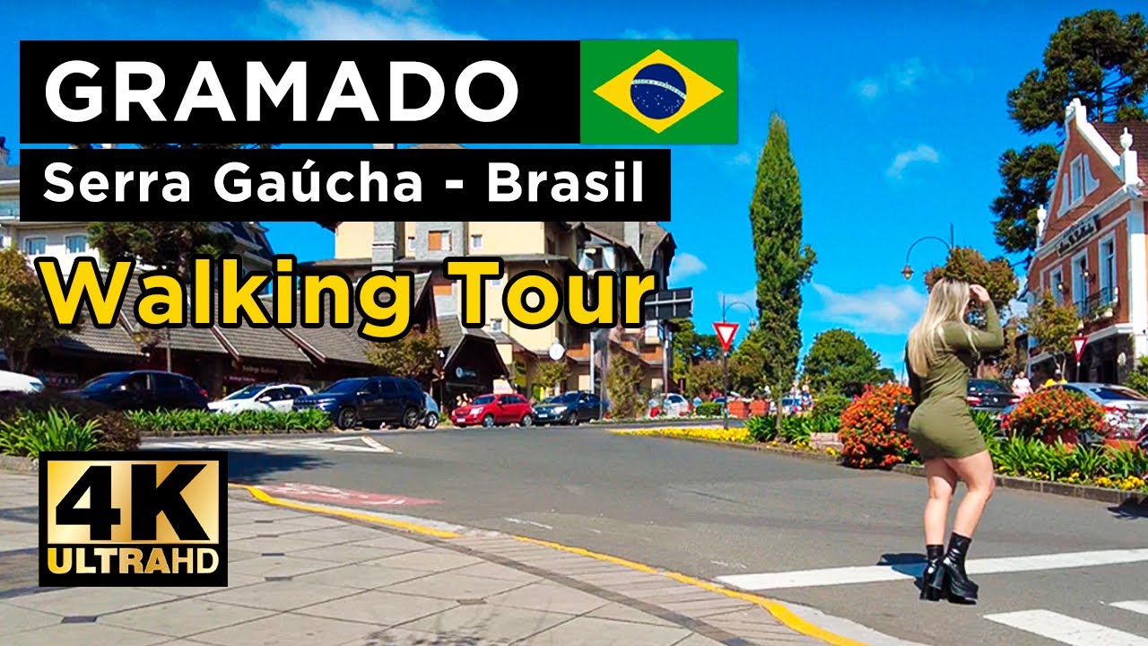 GRAMADO | RIO GRANDE DO SUL | BRAZIL  - WALK TOUR【4K】