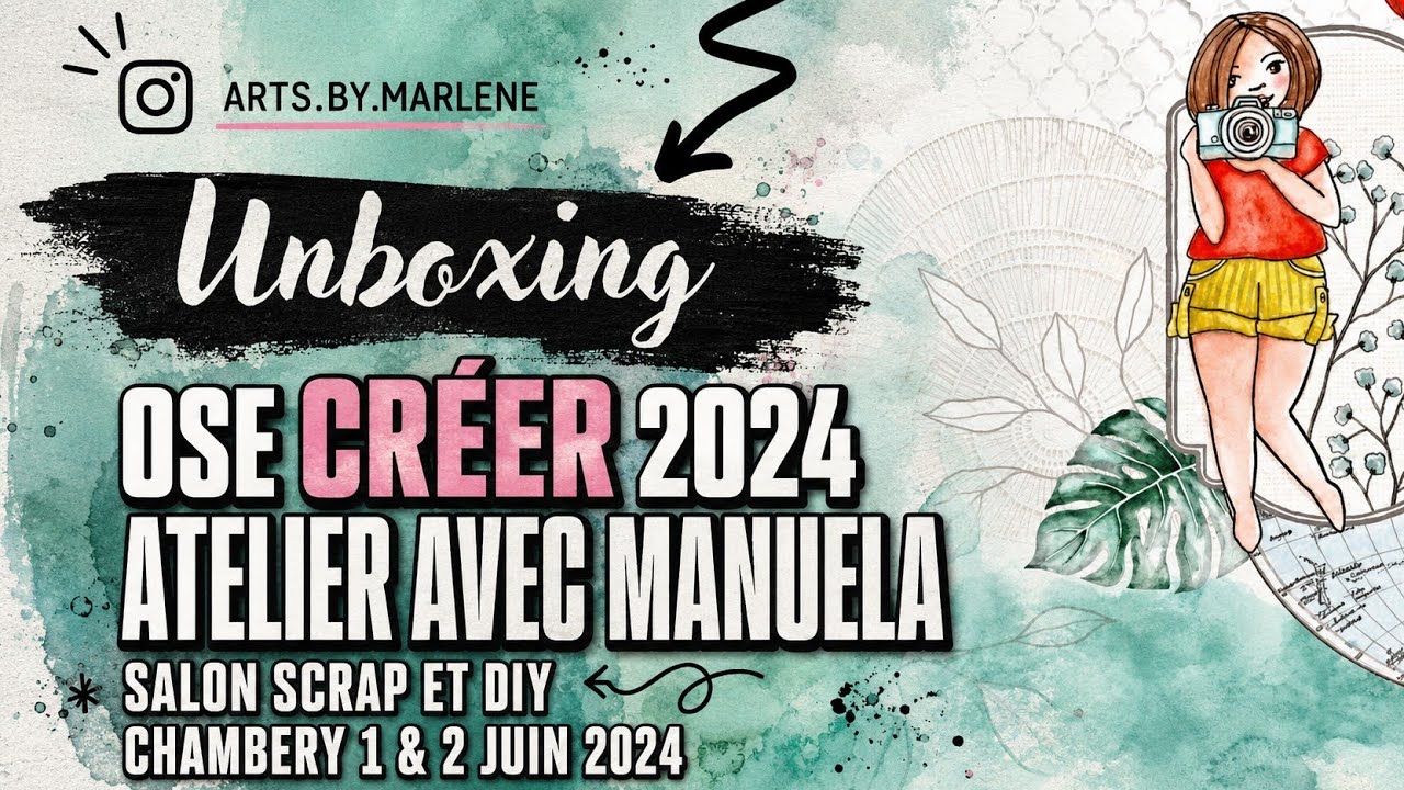 UNBOXING salon OSE CREER CHAMBERY Juin 2024, Atelier avec Manuela, l'encre et l'image