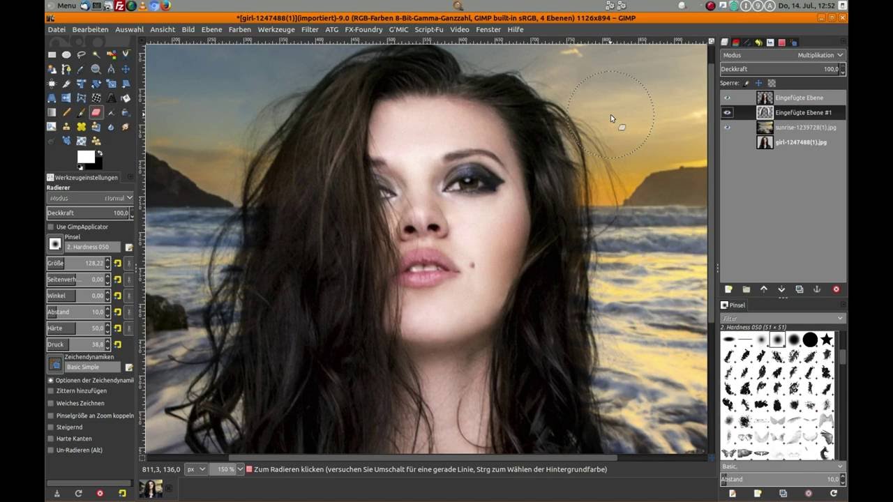 Haare superschnell mit Gimp freistellen ohne Ebenenmaske