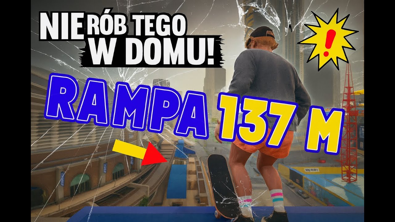 nie rób tego w domu! 💥wysoka rampa i ... niespodzianka! Kto to tam postawił? #skate.