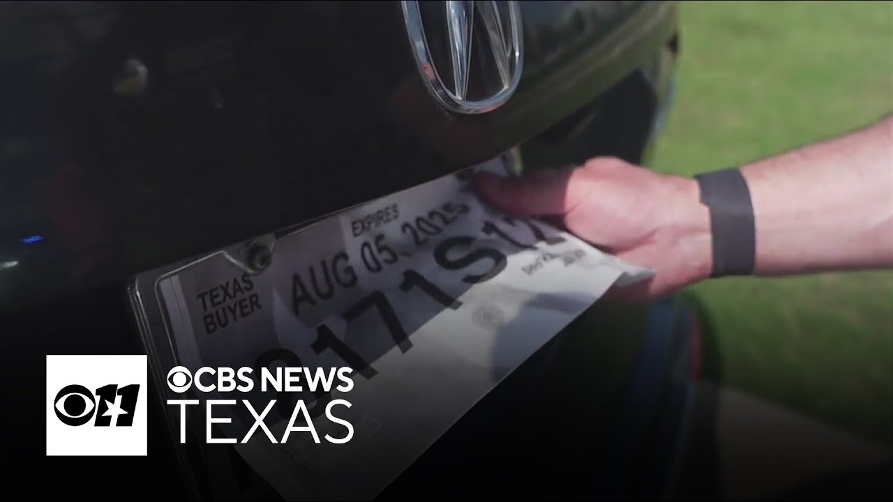 Texas law banning temporary paper license plates to take effect on Tuesday