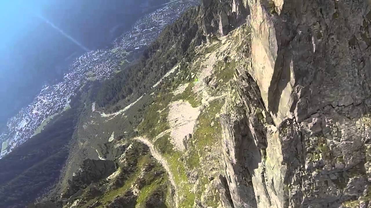 Sebastian Alvarez 15 Wingsuit charging from Le Brevent, Chamonix