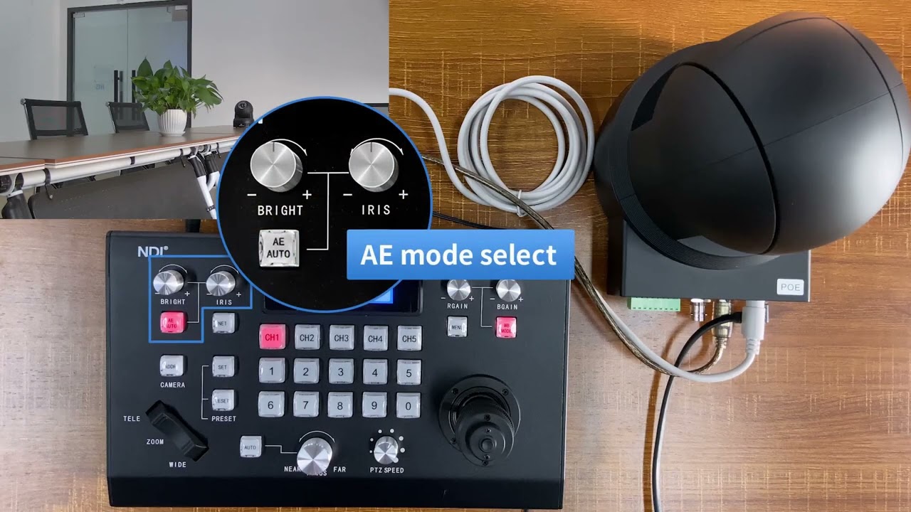 [KATO VISION] KT-510C 5 Channels IP Shortcuts VISCA IP ONVIF PTZ 3D joystick controller