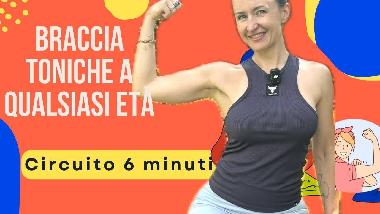 Esercizi BRACCIA senza pesi | BRUCIA GRASSI e tonifica in 6 minuti