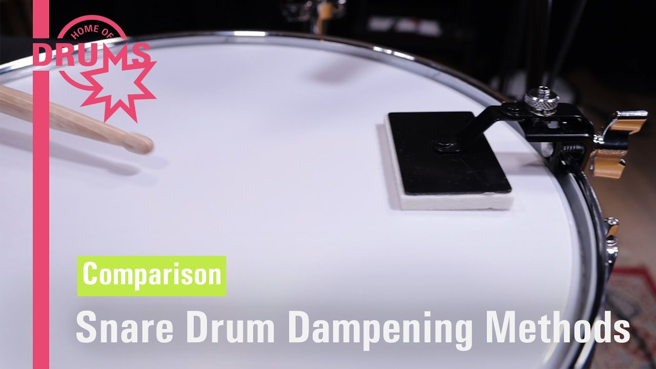 Snare Drum Dampening Methods Comparison | Home Of Drums