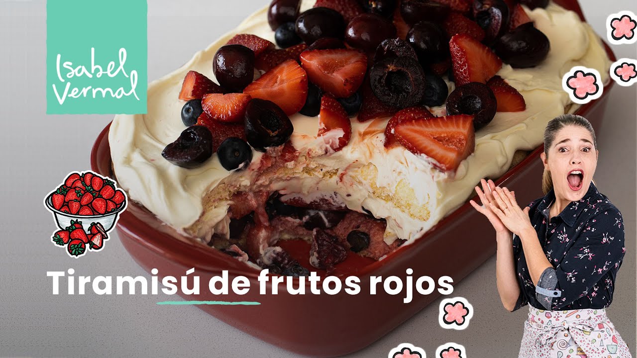 Tiramisú de frutos rojos