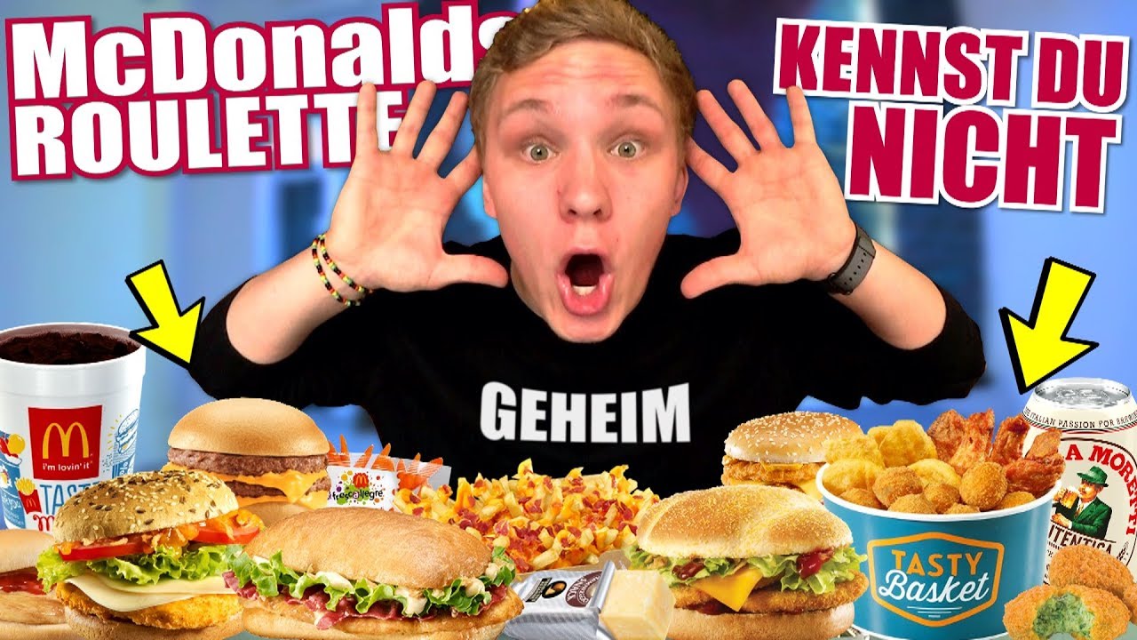 GEHEIME McDonald's Produkte die niemand kennt! - McDonalds Roulette