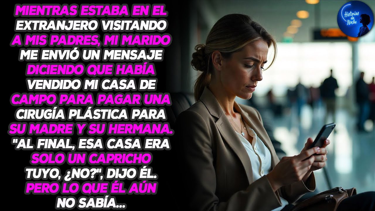 Mi esposo vendió mi casa para pagar una cirugía plástica para su madre. Pero lo que él aún no sabía
