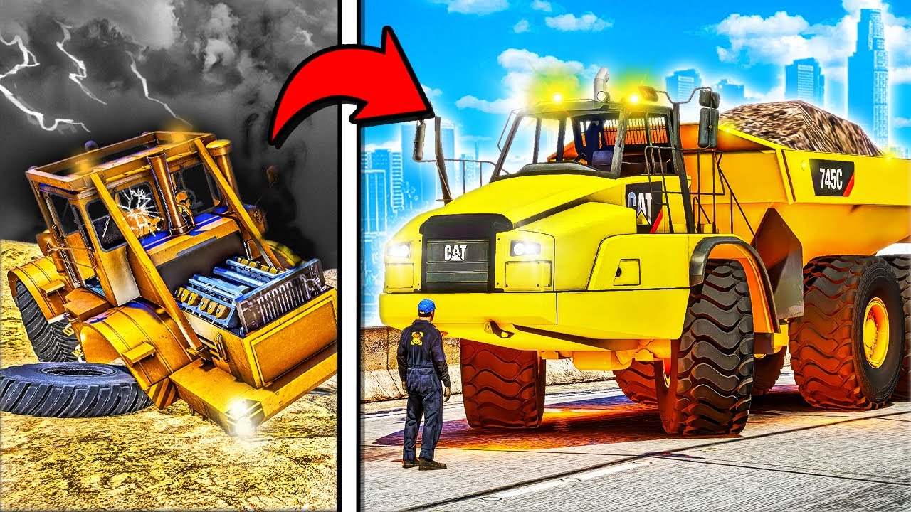 ABANDONED in GTA 5 for YEARS! Restoring an Old Dump Truck... It's HUGE!