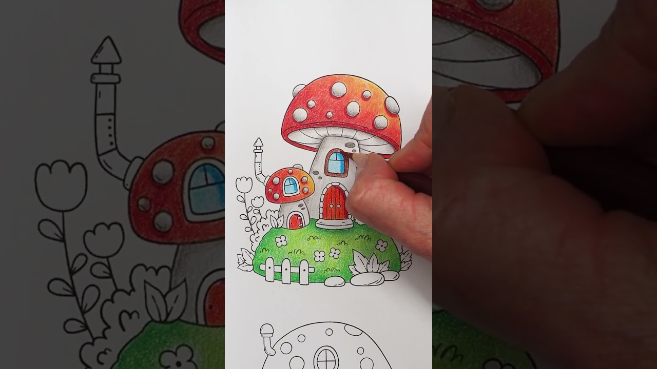 Color Along │ &bdquo;Little Worlds&ldquo; Coloring Book │ Prismacolor