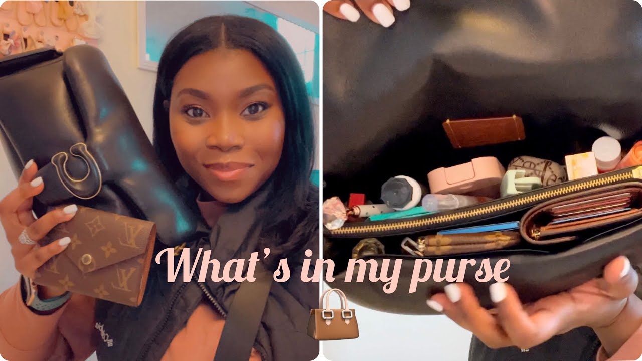 What’s in my purse;coach pillow tabby