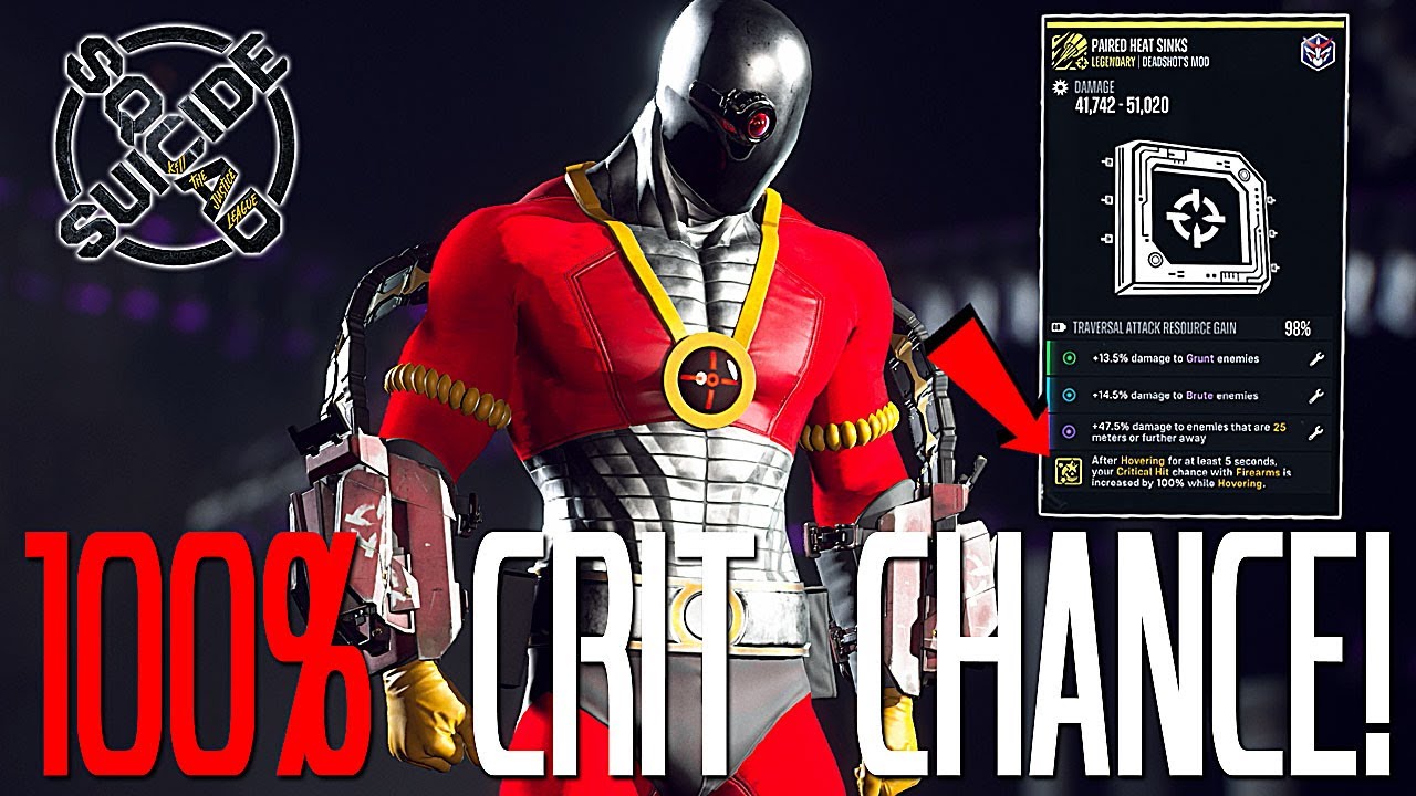 100% CRIT CHANCE DEADSHOT IS INSANE! (MUST TRY) Suicide Squad Game