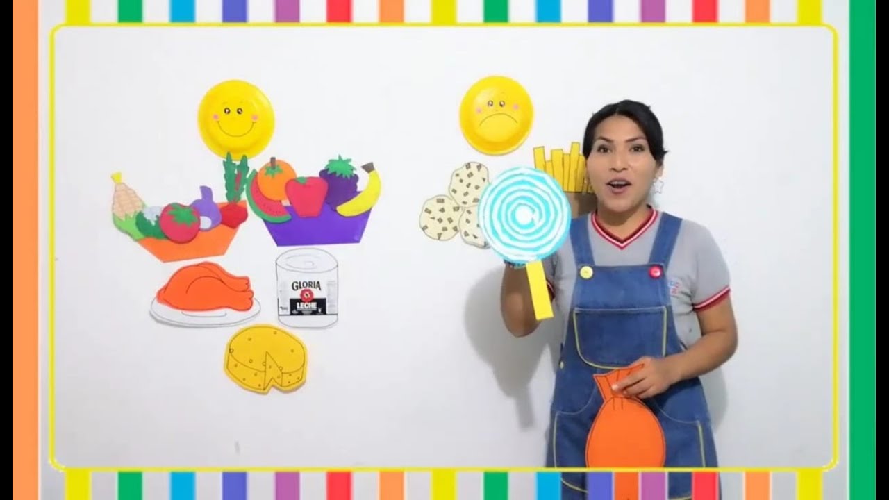 ALIMENTOS NUTRITIVOS Y NO NUTRITIVOS  - Para niños de inicial   - CLASES VIRTUALES