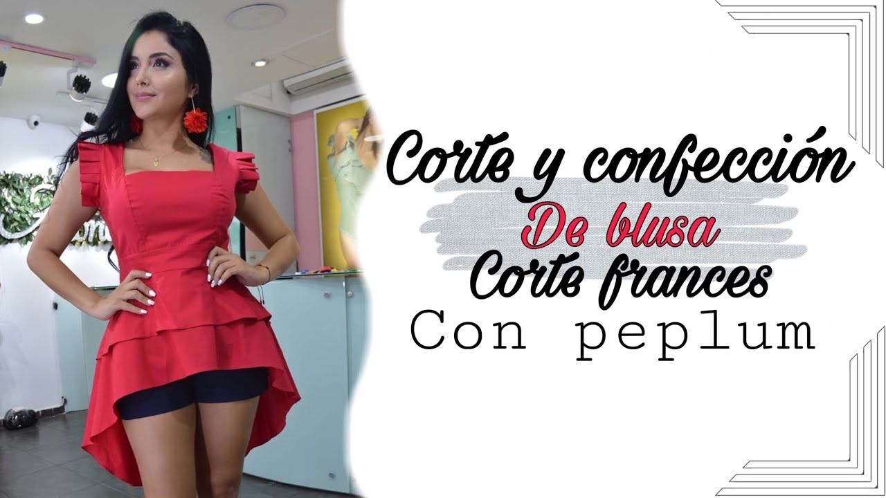 BLUSA DE MODA/FASHION BLOUSE/ CORTE Y CONFECCION, COMPLEMENTO CLASE #6