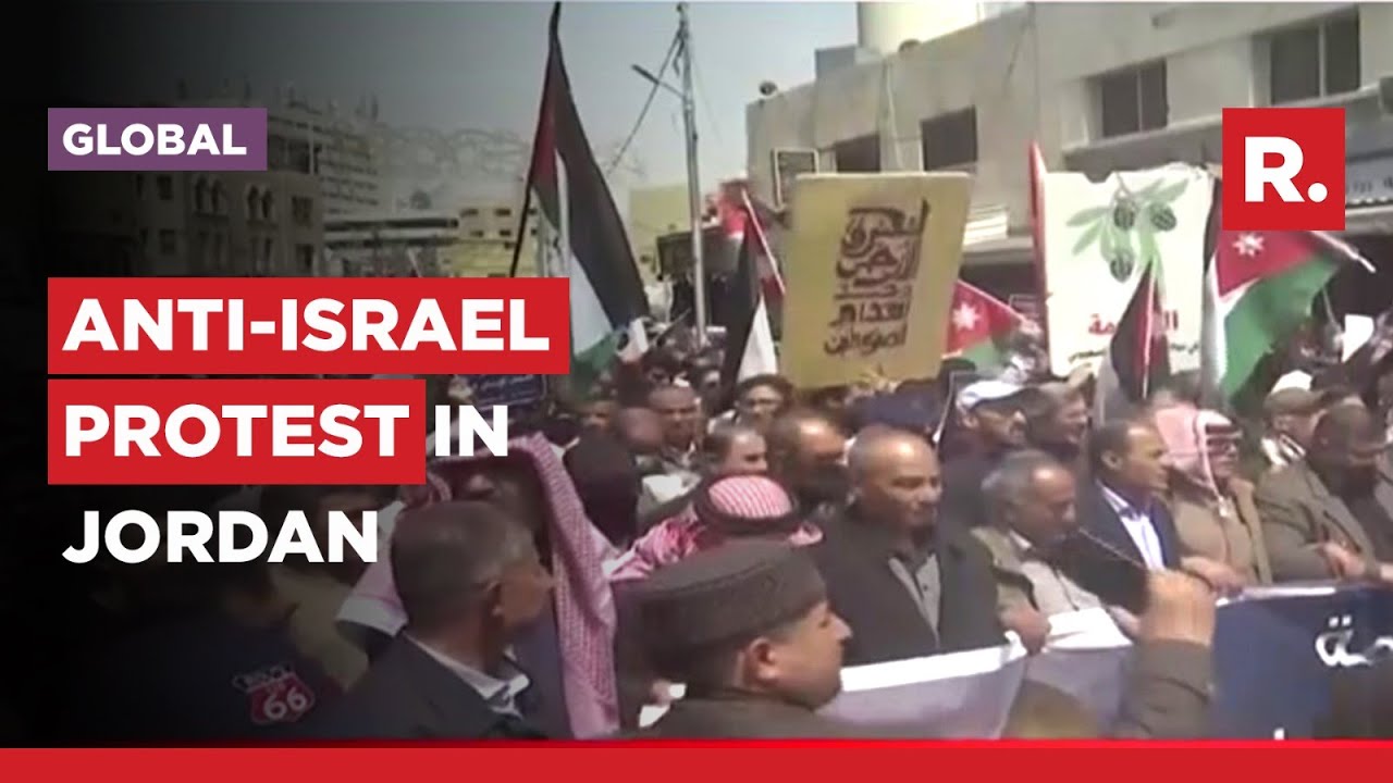 Anti-Israel Protests Break Out In Jordan's Amman In Show Of Solidarity With Palestine