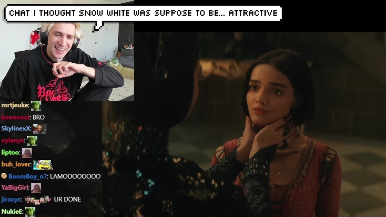 xQc Reacts to Disney's Snow White - Official Trailer
