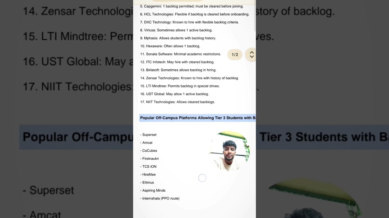 BACKLOG থাকলেও Placement পাওয়া যাবে🔥✅#makaut #makautsemester #placement #viral #shortsfeed