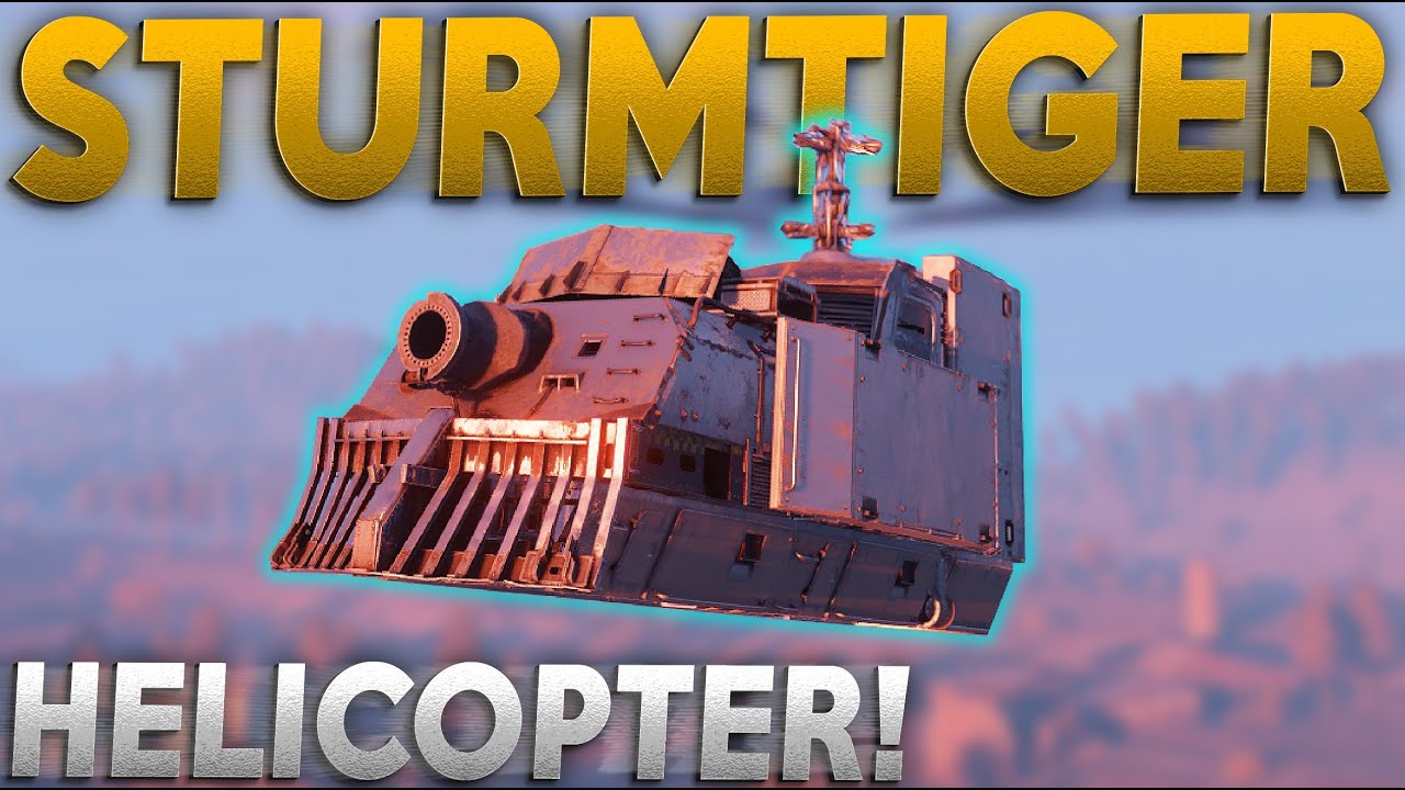 I MADE A HELICOPTER WITH A 380MM CANNON!