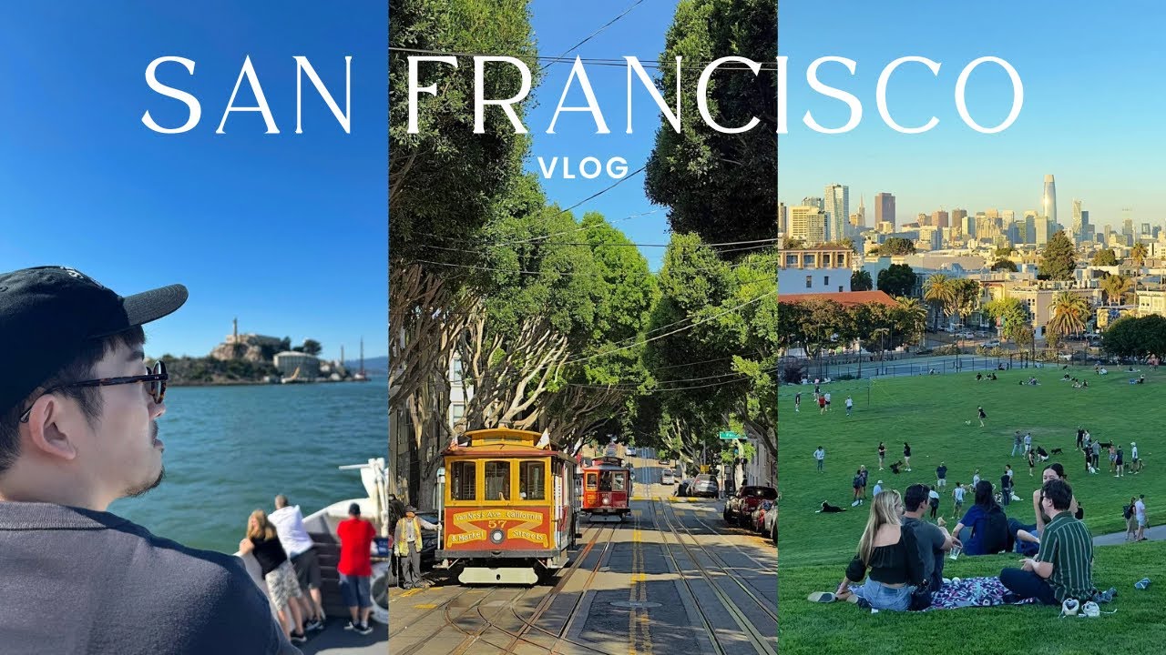 【Vlog】30代主夫の休日、サンフランシスコで過ごす1日 | アメリカ駐在 | ケーブルカーで街を散策、アルカトラズ島、カフェ、SF発の人気ハンバーガー【ENG SUB】