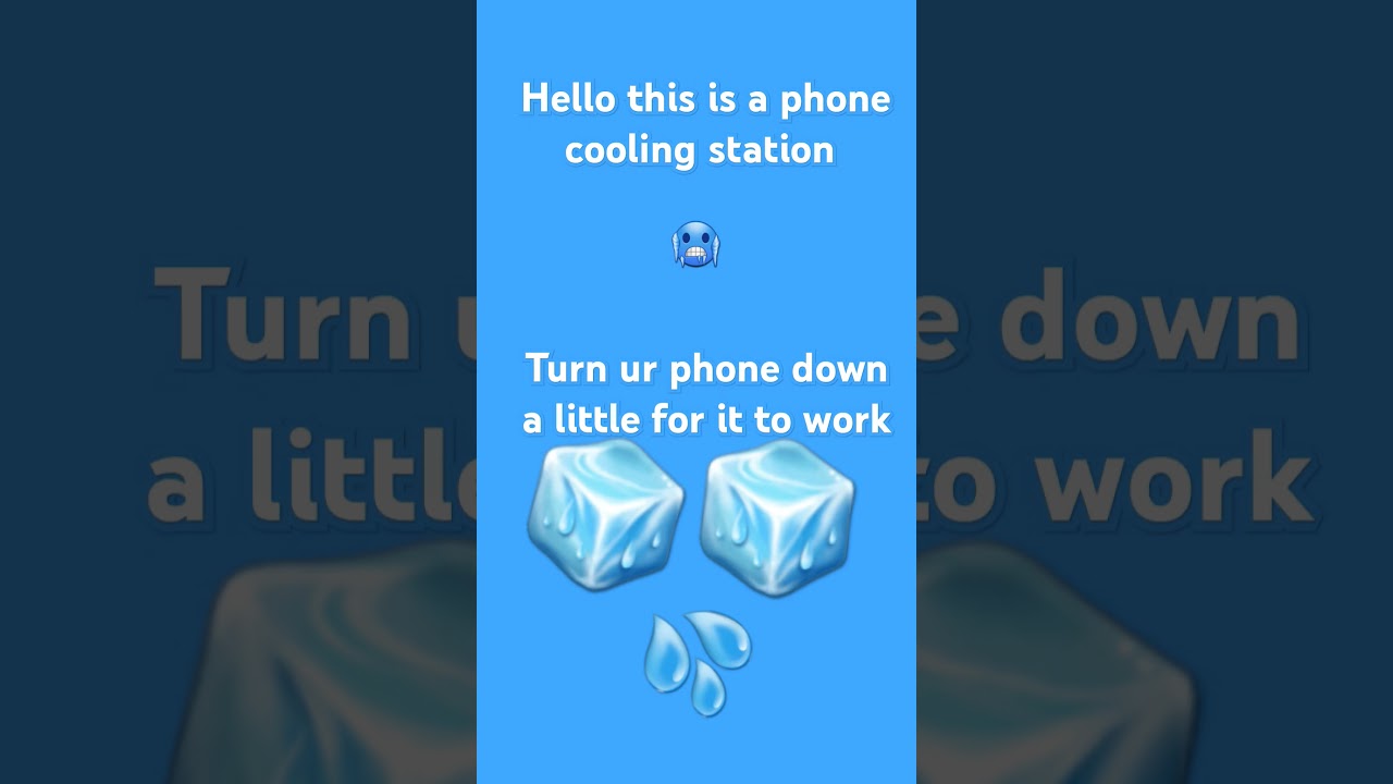 Phone cooling 𝕤𝕥𝕒𝕥𝕚𝕠𝕟