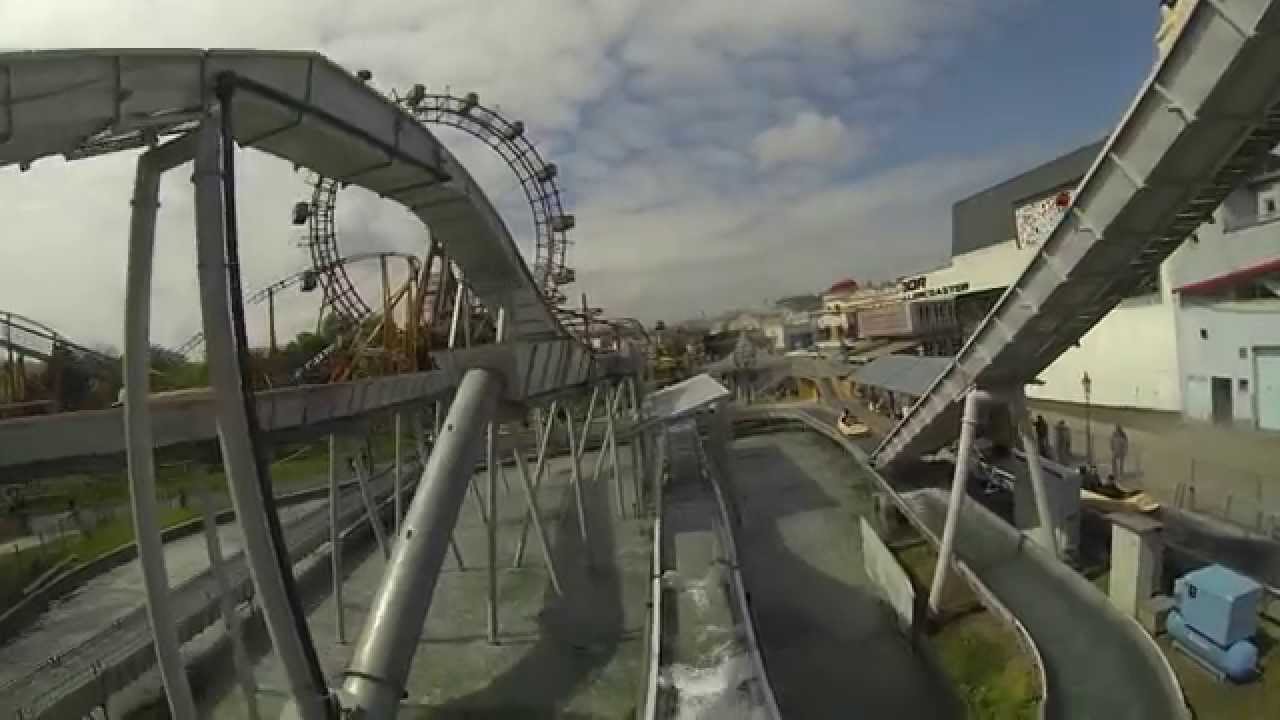 Reverchon Log Flume Aquagaudi Prater Wien Vienna 2015 POV Onride