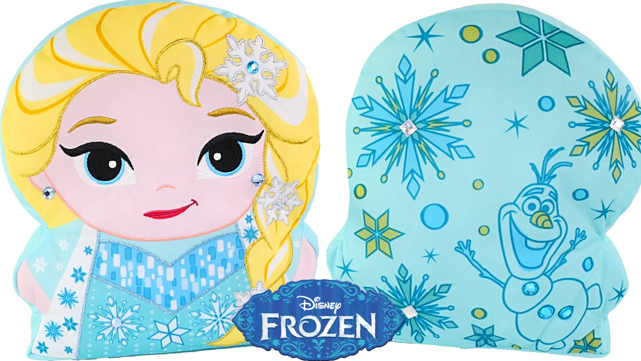 Beautiful Elsa Coloring Pillow * Disney Frozen Olaf Color Craft * DCTC Toy Videos