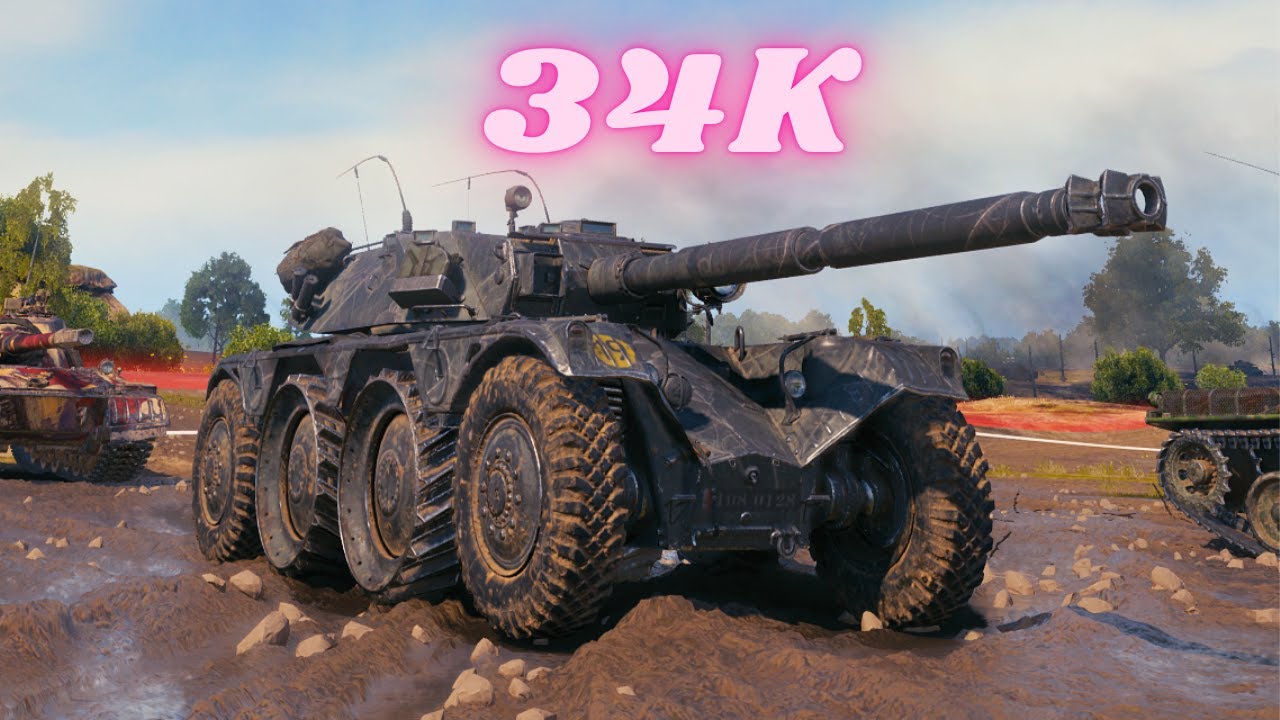 34K Spot + Damage with Panhard EBR 105  17K  & Panhard EBR 105  17K  World of Tanks