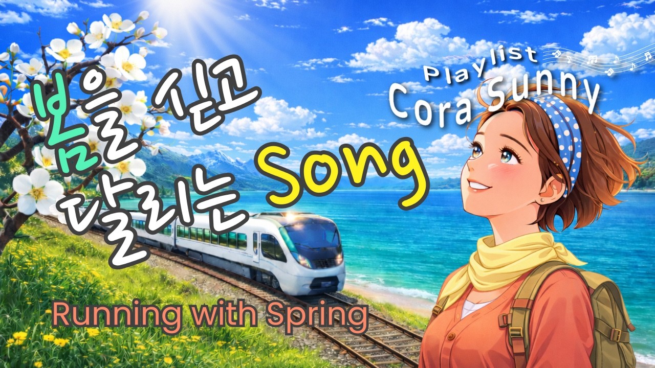 (Playlist) 🚄🌸 | 봄을 싣고 달린다 | Running with Spring | 시니어층 대상 힐링 음악 | Cora Sunny 2시간 감성 Playlist #18