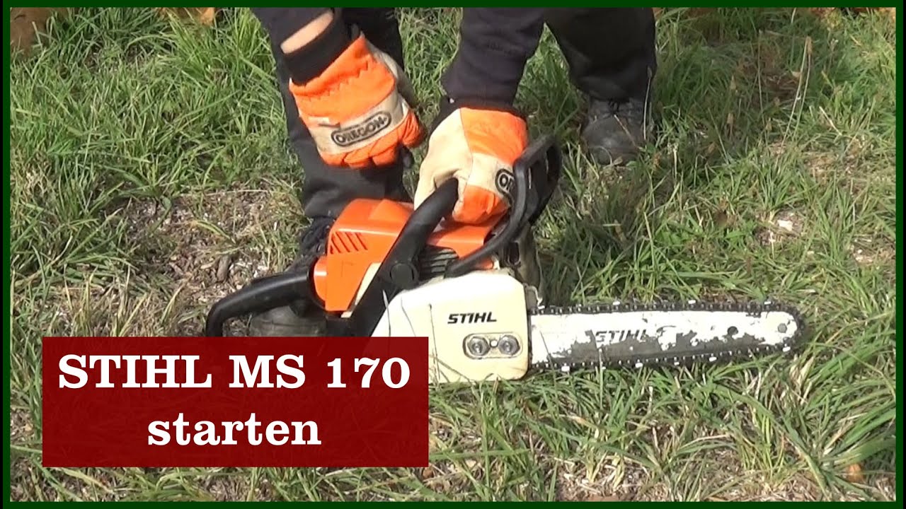 STIHL MS 170 starten