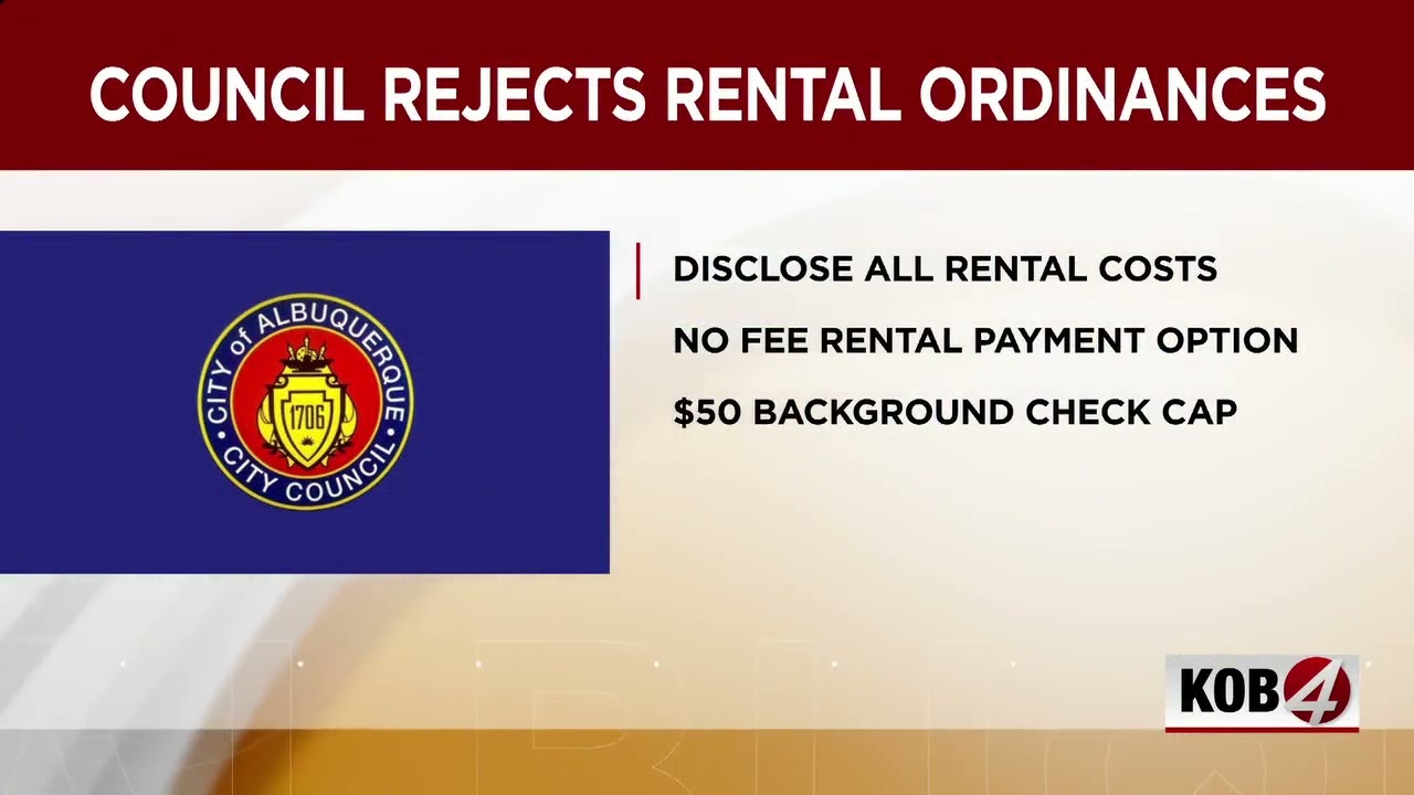 Albuquerque City Council rejects rental ordinances