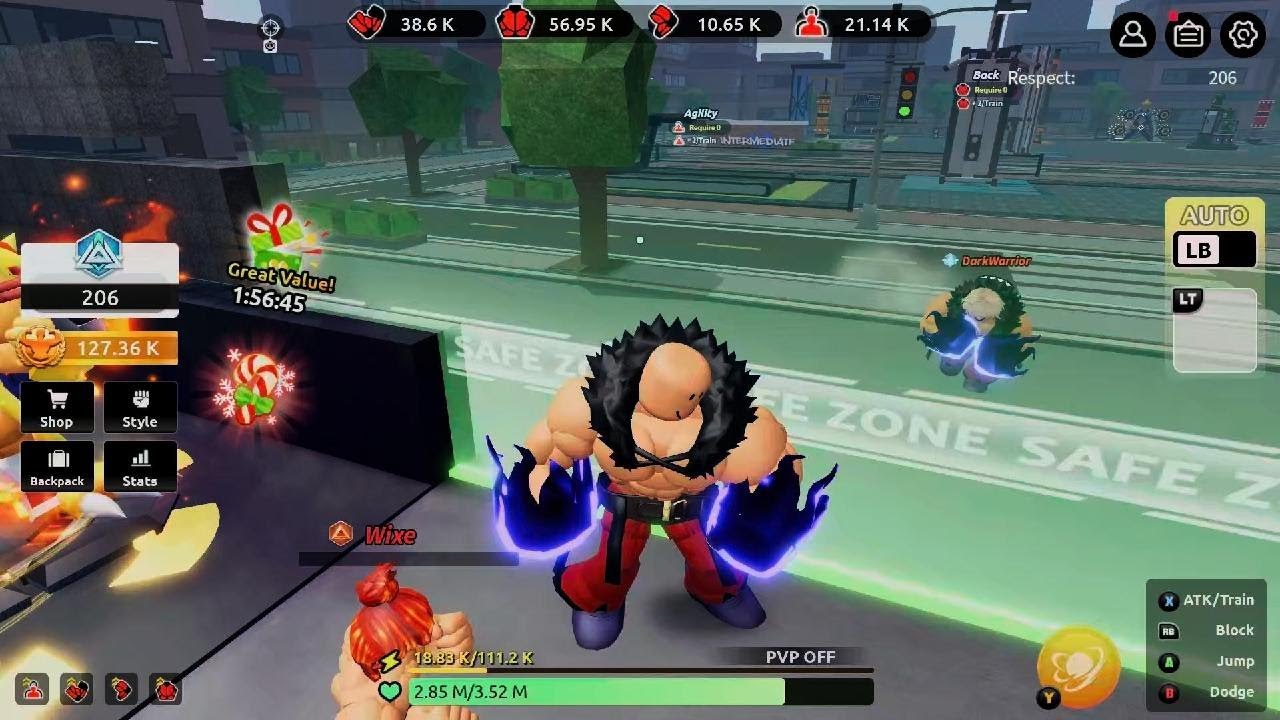 Roblox|Train to fight|ps5|Controller