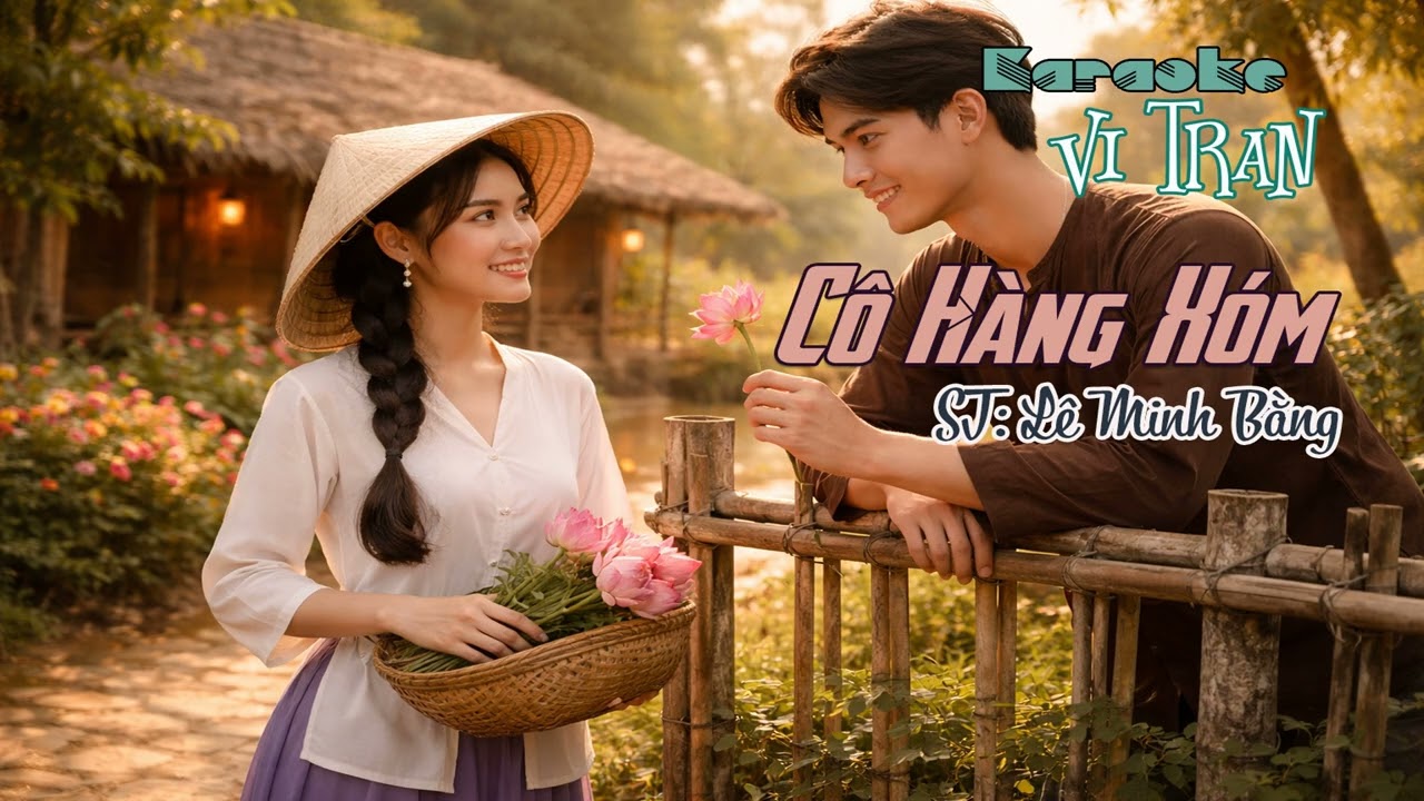 Karaoke Cô Hàng Xóm – Tone Nam | Karaoke Vi Tran