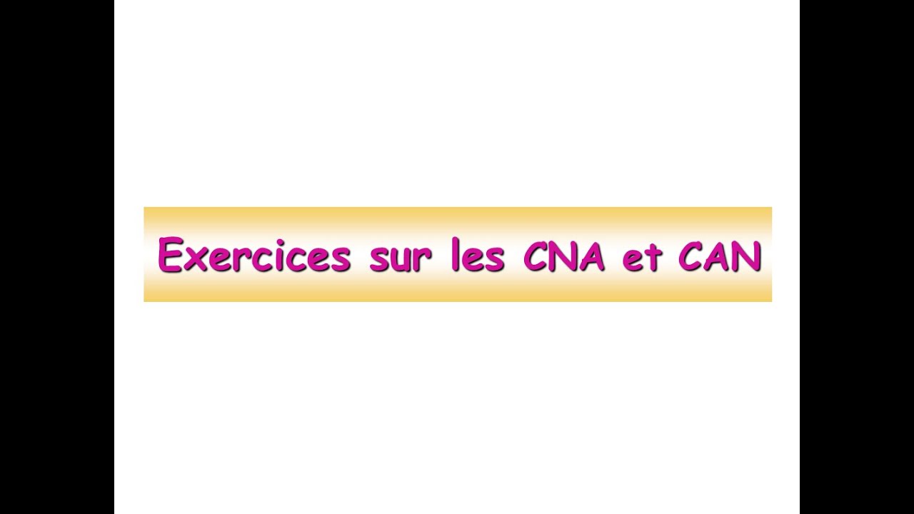 Correction de TD CNA-CAN