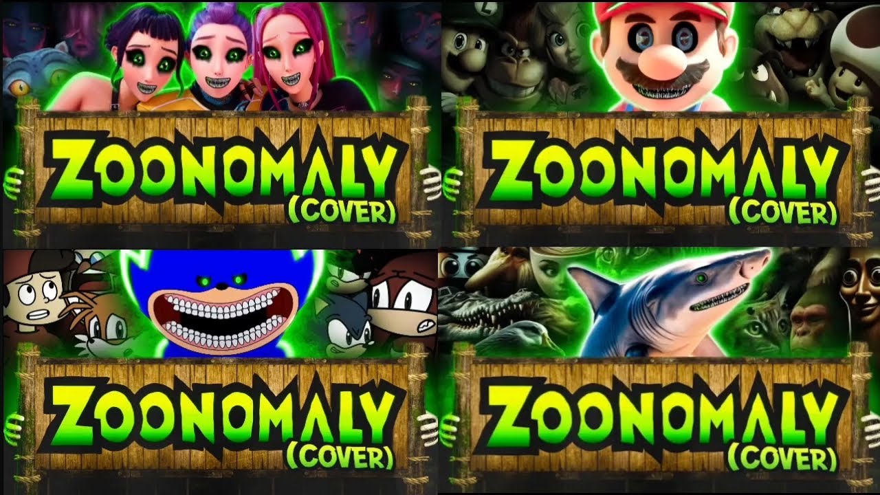 KPop Demon Hunters, SHIN SONIC Gametoons, Mario Bros and Italian Brainrot (@Ozyrys zoonomaly mashup)