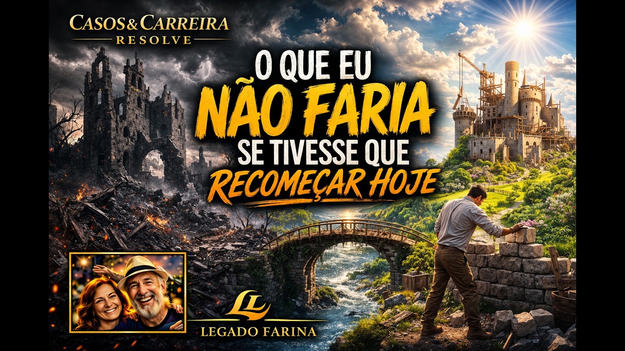 O Que Eu N&atilde;o Faria se Tivesse que Recome&ccedil;ar Hoje - Casos e Carreira: Resolve | Legado Farina