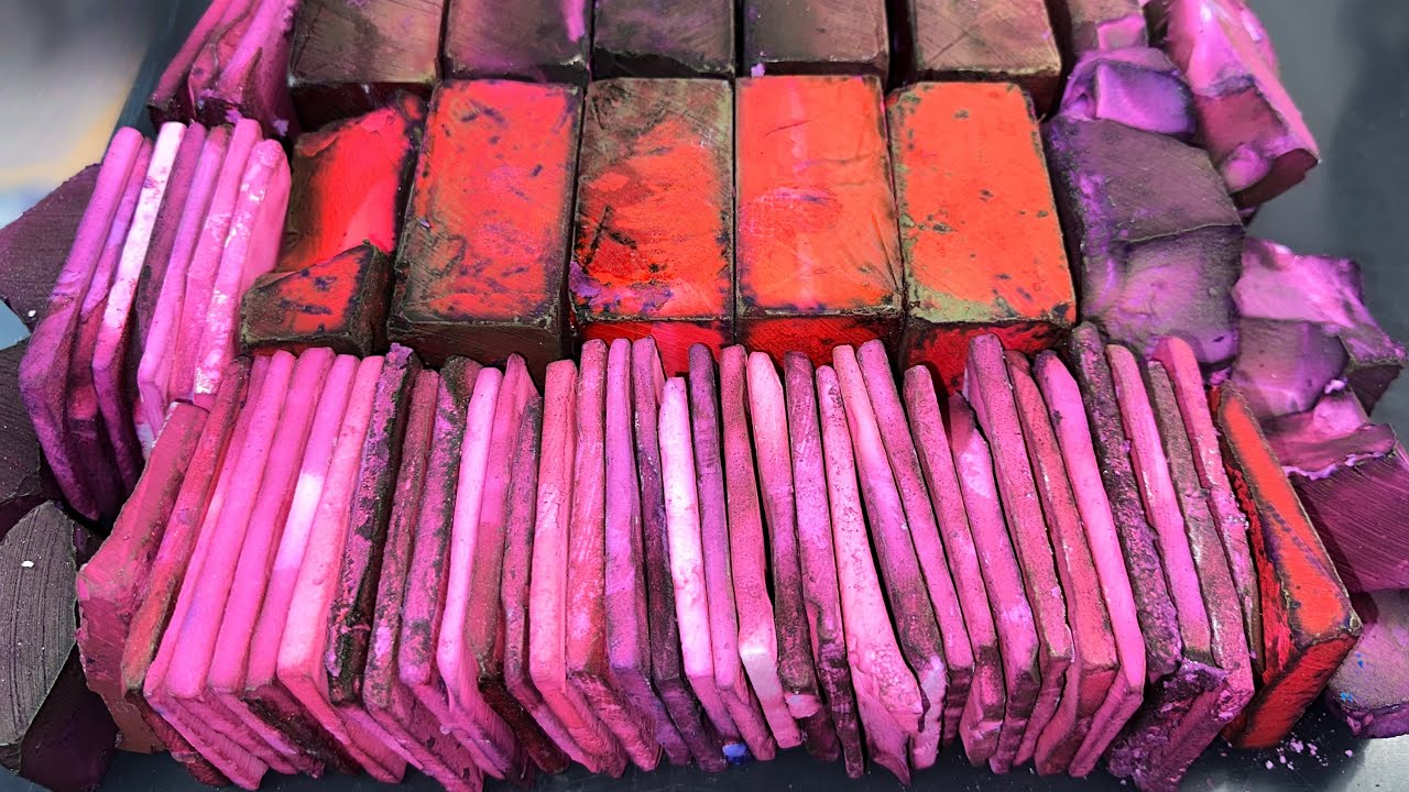 Premium Soft Purple/Pink Dyed Gym Chalk| ASMR