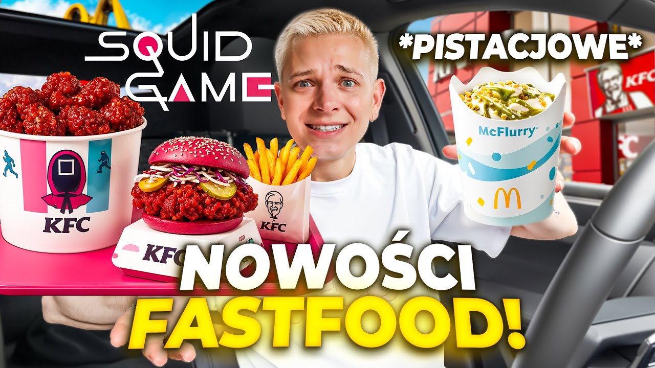 ZESTAW SQUID GAME W KFC?!😱 TESTUJEMY VIRALOWE NOWOŚCI Z FAST FOODÓW! 🍔😱 | Dominik Rupiński