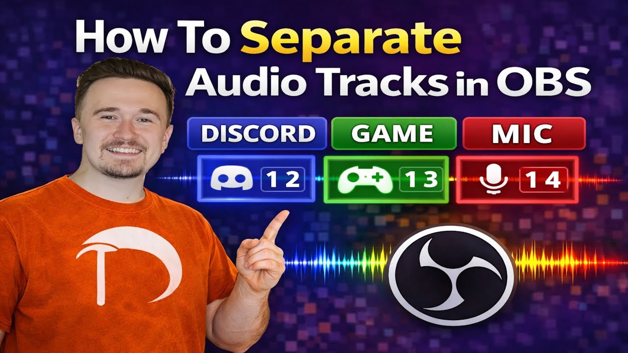How To Separate Audio Tracks in OBS (Discord, Game, Mic) | OBS Studio & Streamlabs
