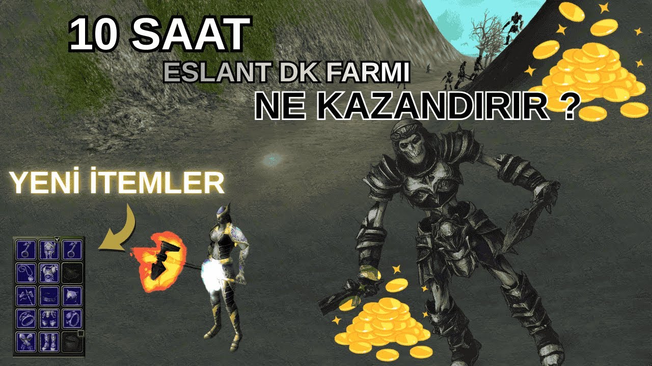 FARM REZİLLİĞİ Eslant DK Slotu NERF Atılmış ? knight online #knightonline #knightonlinefarm #mmorpg