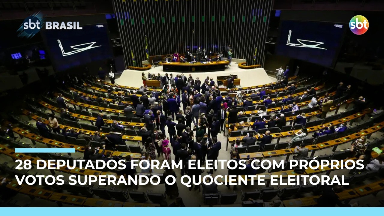 Dos 513 deputados federais somente 28 foram eleitos com os próprios votos | #SBTBrasil