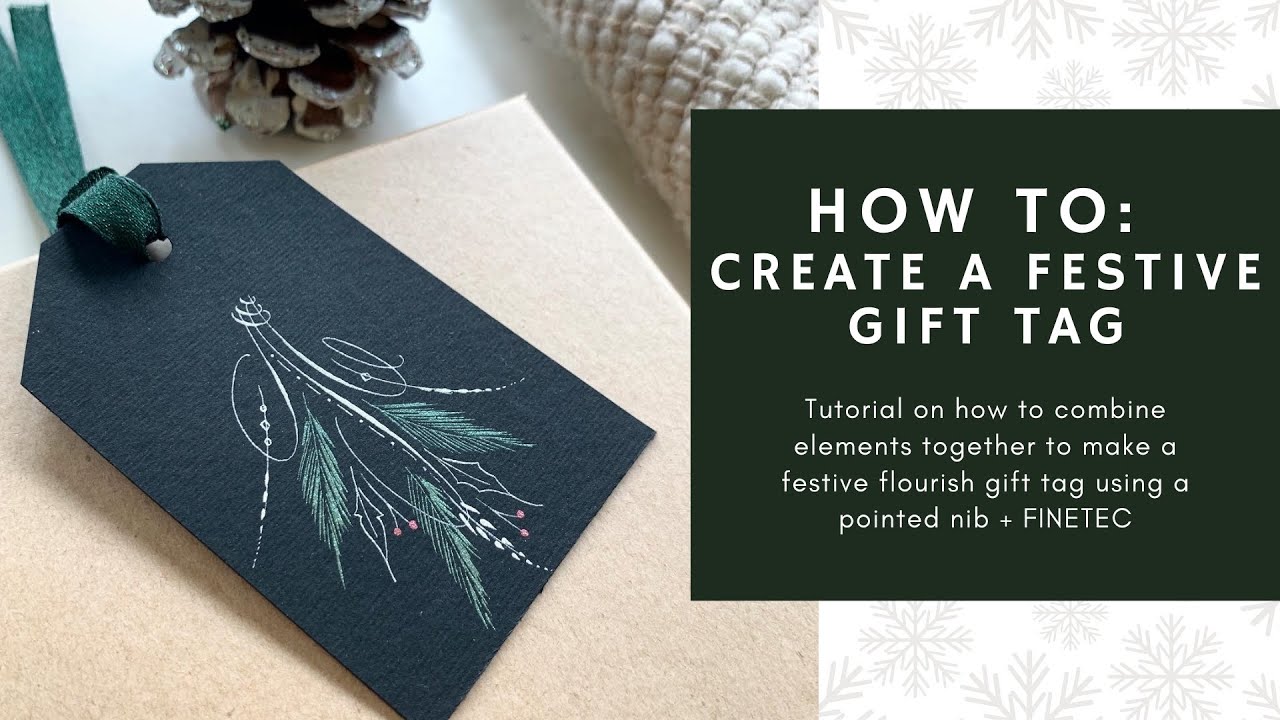Festive Gift Tag Tutorial 🎄