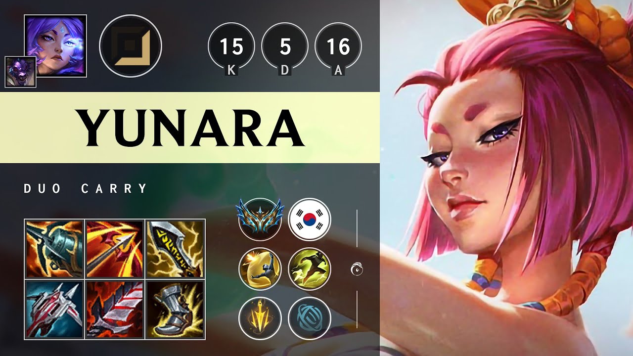 Yunara Carry vs Kai'Sa - KR Challenger Patch 25.17