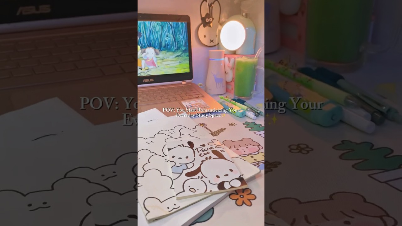 POV: You start romanticizing your everyday study space #study #studygram #studyvlog #studyaesthetic