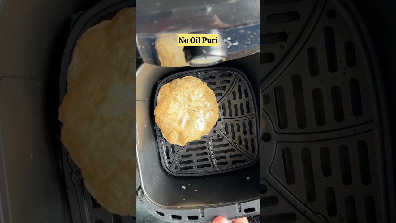 No Oil Puri 🫓👍