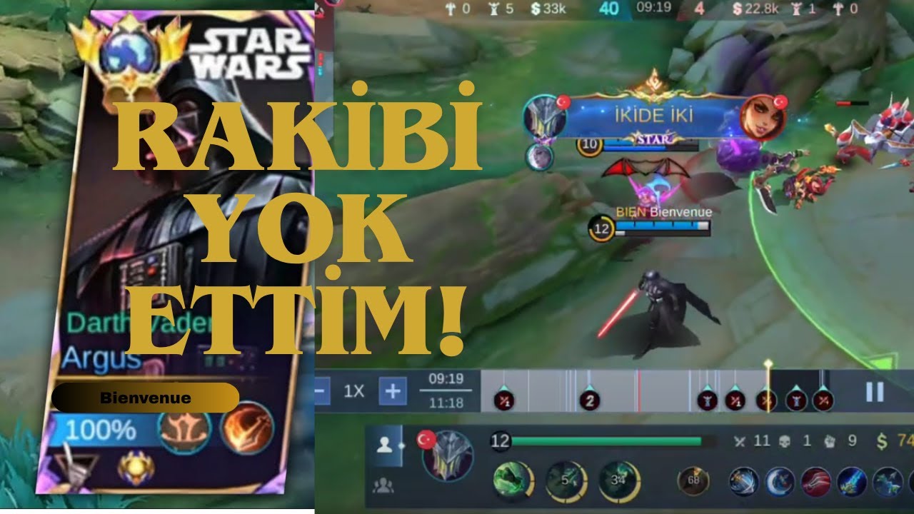 STAR WARS KOSTÜMLÜ ARGUS İLE RAKİBİ YOK ETTİM! 💪🏻 | Mobile Legends Türkiye