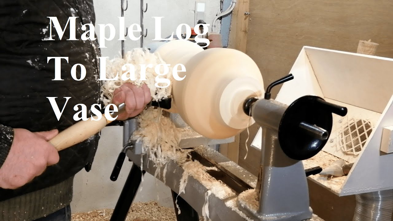 Woodturning Maple Log To Large Vase