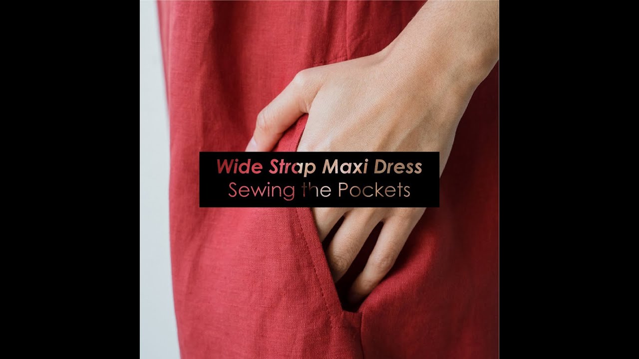 Peppermint Wide Strap Maxi - Sewing the Pocket